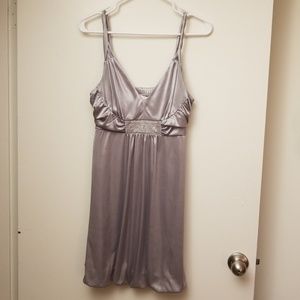 Silver party dress